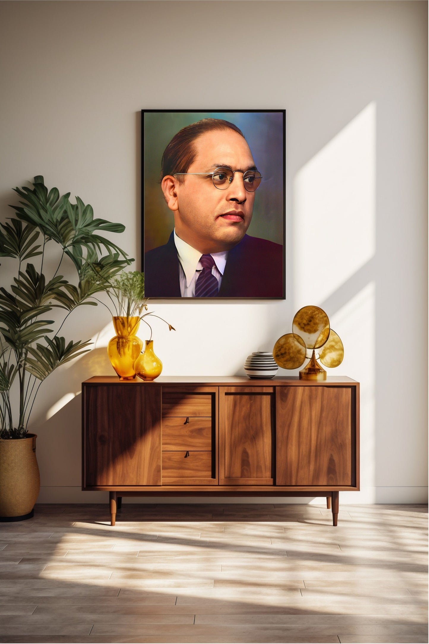 Dr. Babasaheb Ambedkar Photo Frame Wall Art with Frame