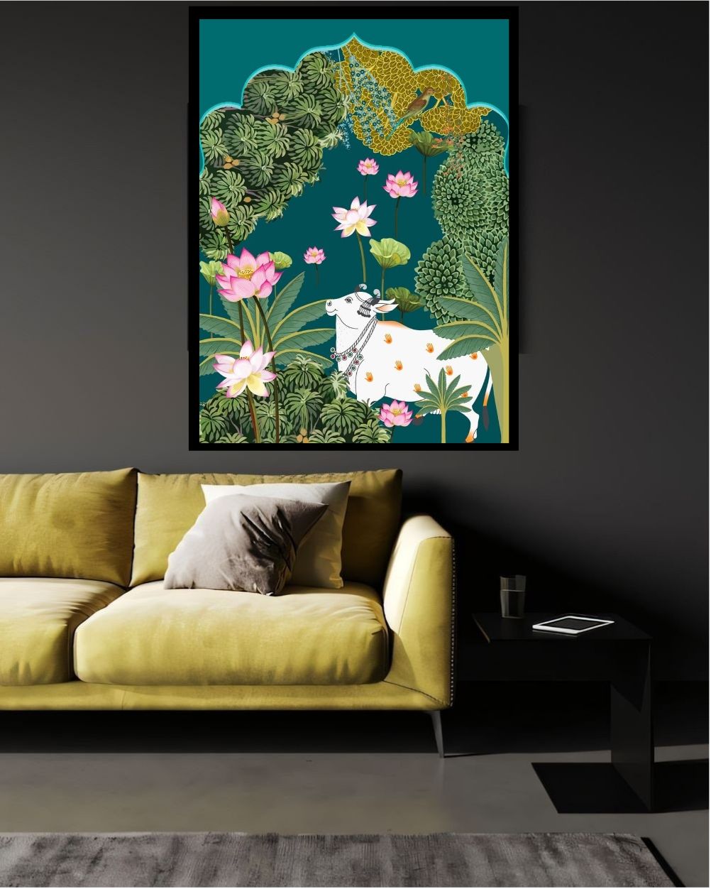 Elegant Canvas Wall Art for Living Room, Bedroom, Office - Modern Abstract Paintings - Framed Decorative Art
