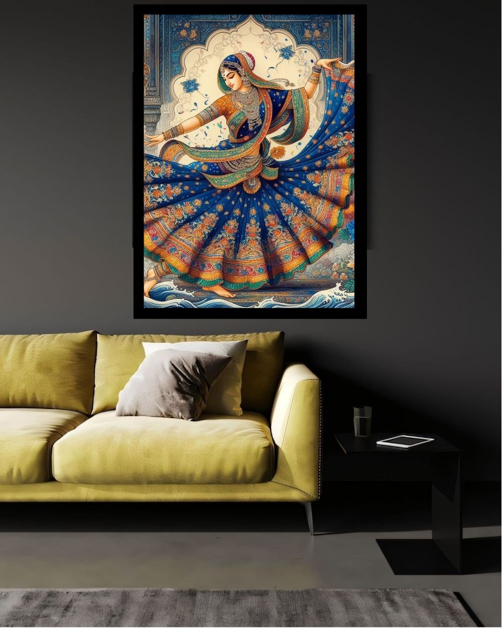 Elegant Canvas Wall Art for Living Room, Bedroom, Office - Modern Abstract Paintings - Framed Decorative Art