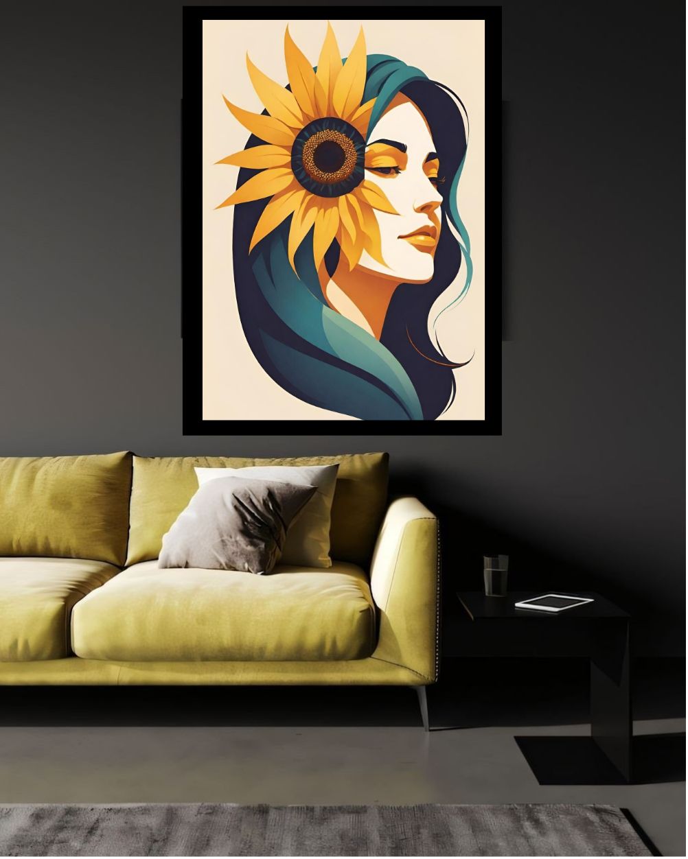 Elegant Canvas Wall Art for Living Room, Bedroom, Office - Modern Abstract Paintings - Framed Decorative Art