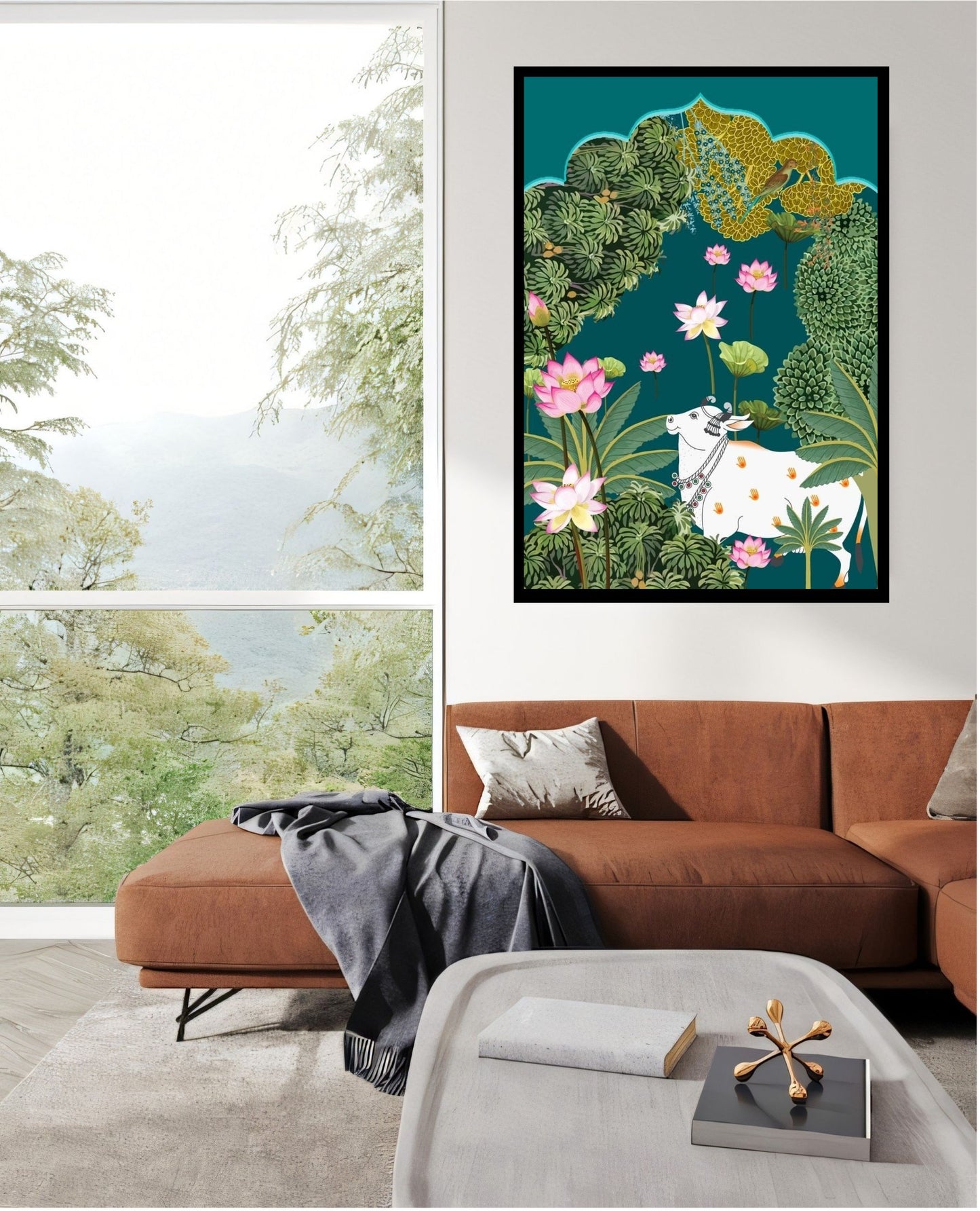 Elegant Canvas Wall Art for Living Room, Bedroom, Office - Modern Abstract Paintings - Framed Decorative Art