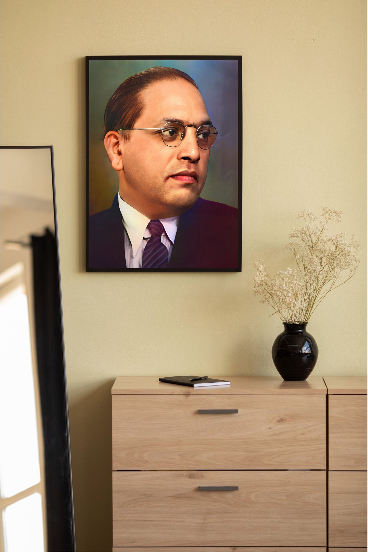 Dr. Babasaheb Ambedkar Photo Frame Wall Art with Frame