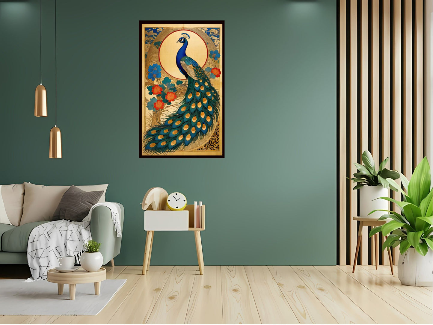 Indian Abstract Canvas Wall Art for Living Room, Bedroom, Office - Modern Abstract Paintings - Framed Decorative Art
