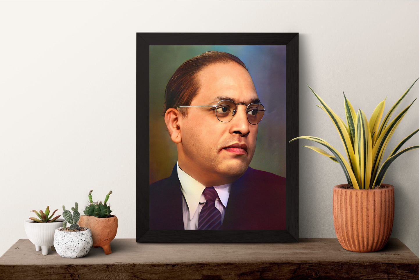 Dr. Babasaheb Ambedkar Photo Frame Wall Art with Frame