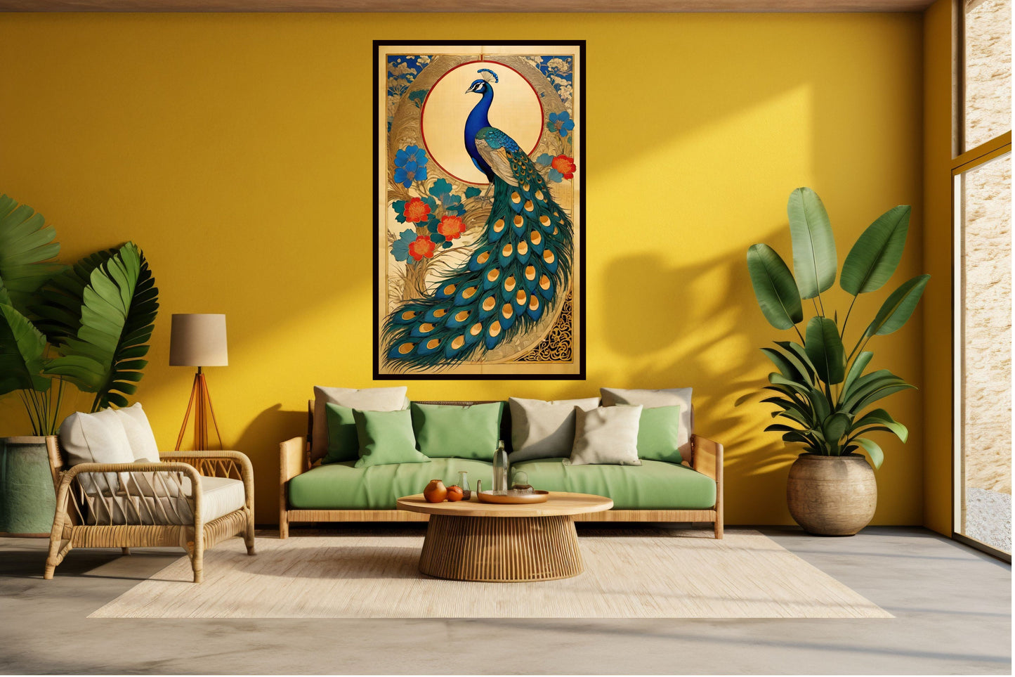 Indian Abstract Canvas Wall Art for Living Room, Bedroom, Office - Modern Abstract Paintings - Framed Decorative Art