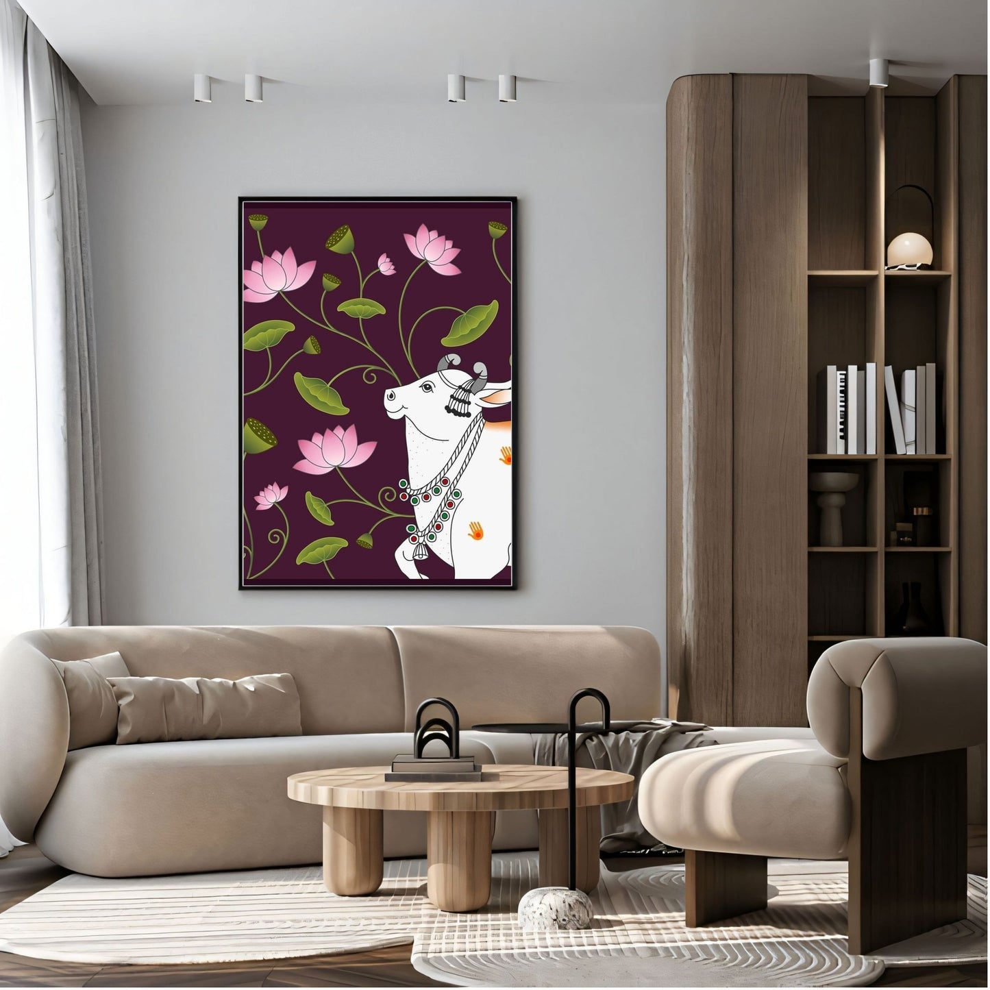 Elegant Canvas Wall Art for Living Room, Bedroom, Office - Modern Abstract Paintings - Framed Decorative Art