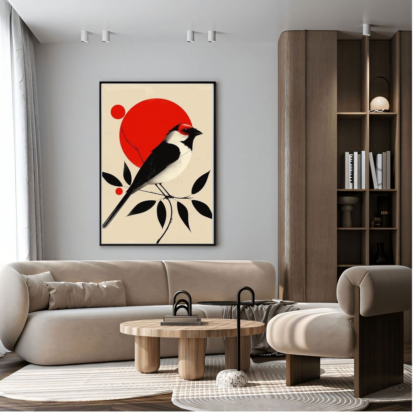 Elegant Canvas Wall Art for Living Room, Bedroom, Office - Modern Abstract Paintings - Framed Decorative Art