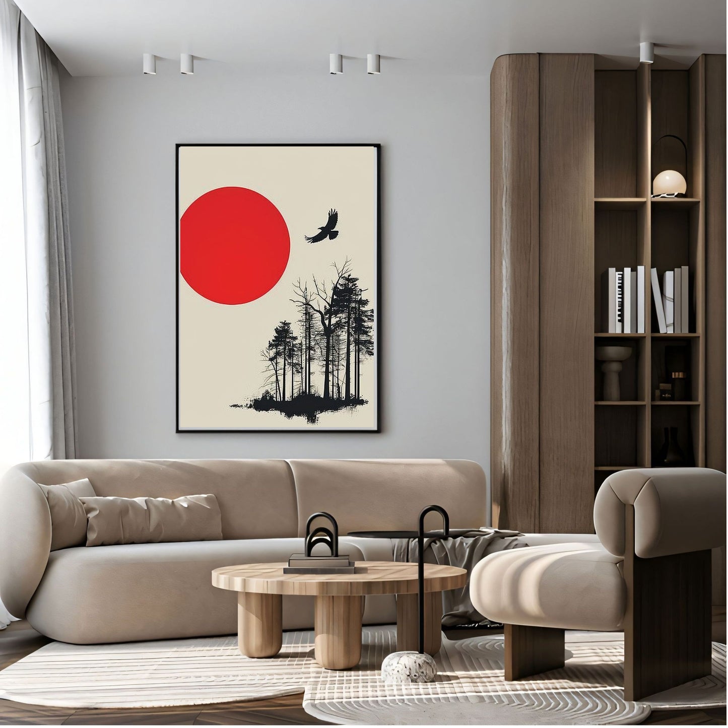 Elegant Canvas Wall Art for Living Room, Bedroom, Office - Modern Abstract Paintings - Framed Decorative Art