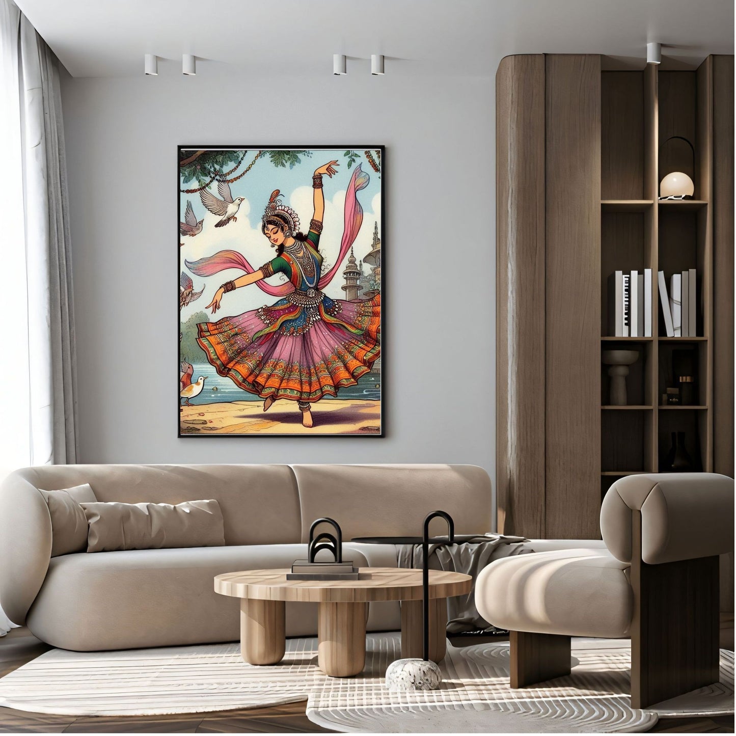 Elegant Canvas Wall Art for Living Room, Bedroom, Office - Modern Abstract Paintings - Framed Decorative Art