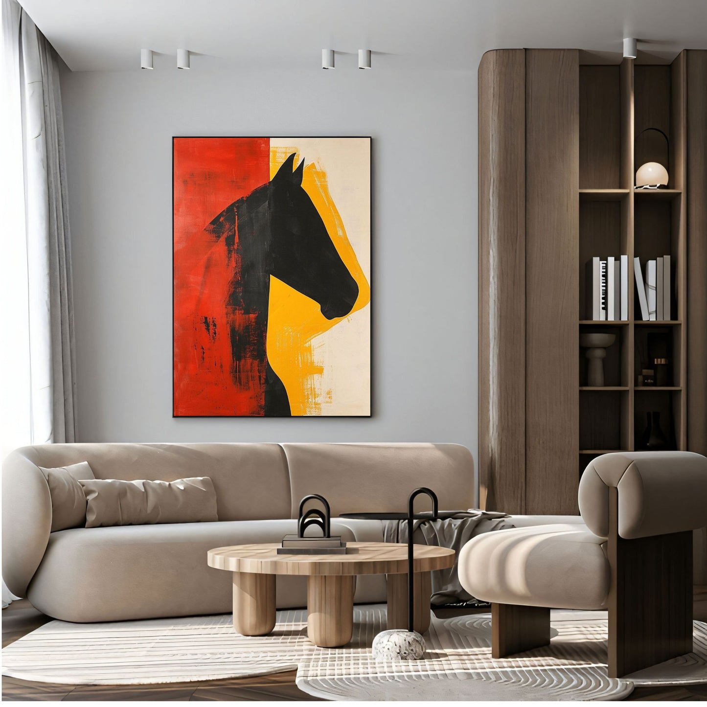 Elegant Canvas Wall Art for Living Room, Bedroom, Office - Modern Abstract Paintings - Framed Decorative Art