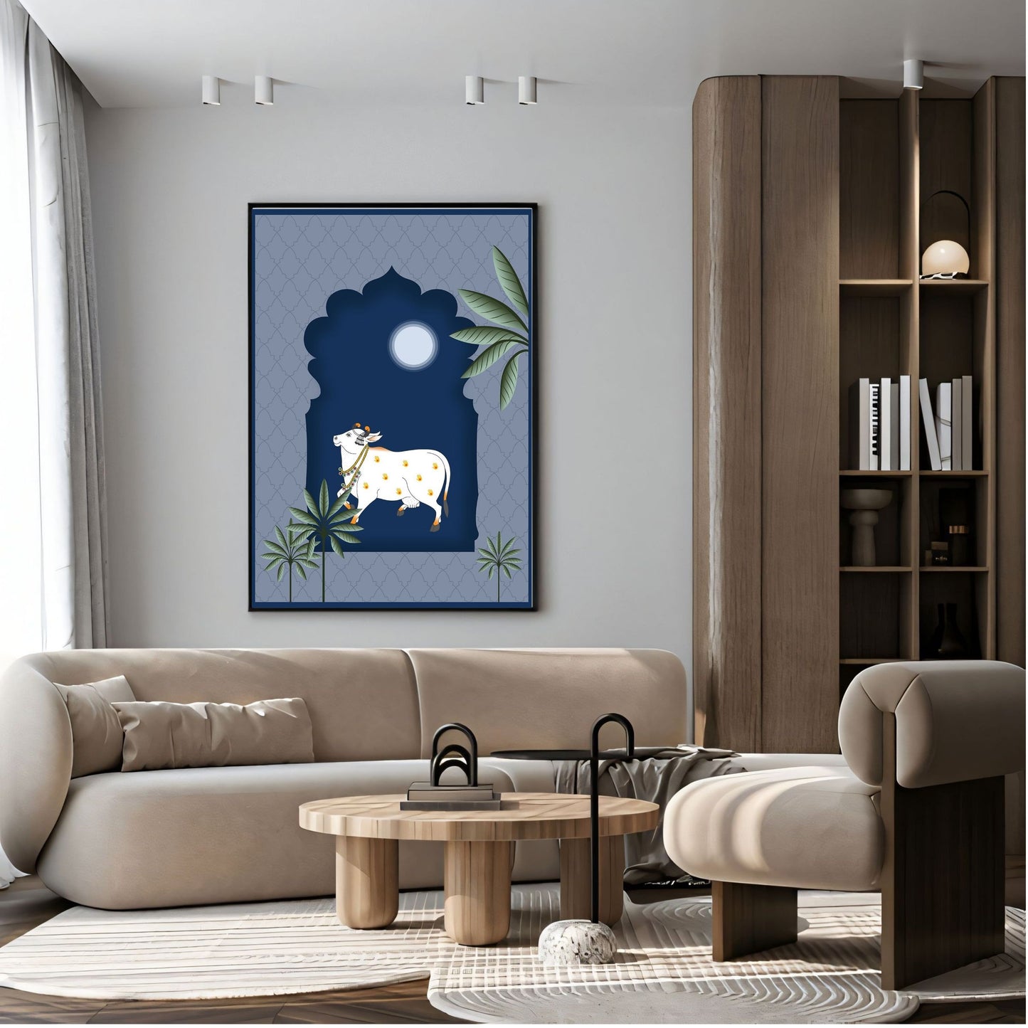 Elegant Wall Art for Living Room, Bedroom, Office - Modern Abstract Paintings - Framed Decorative Art