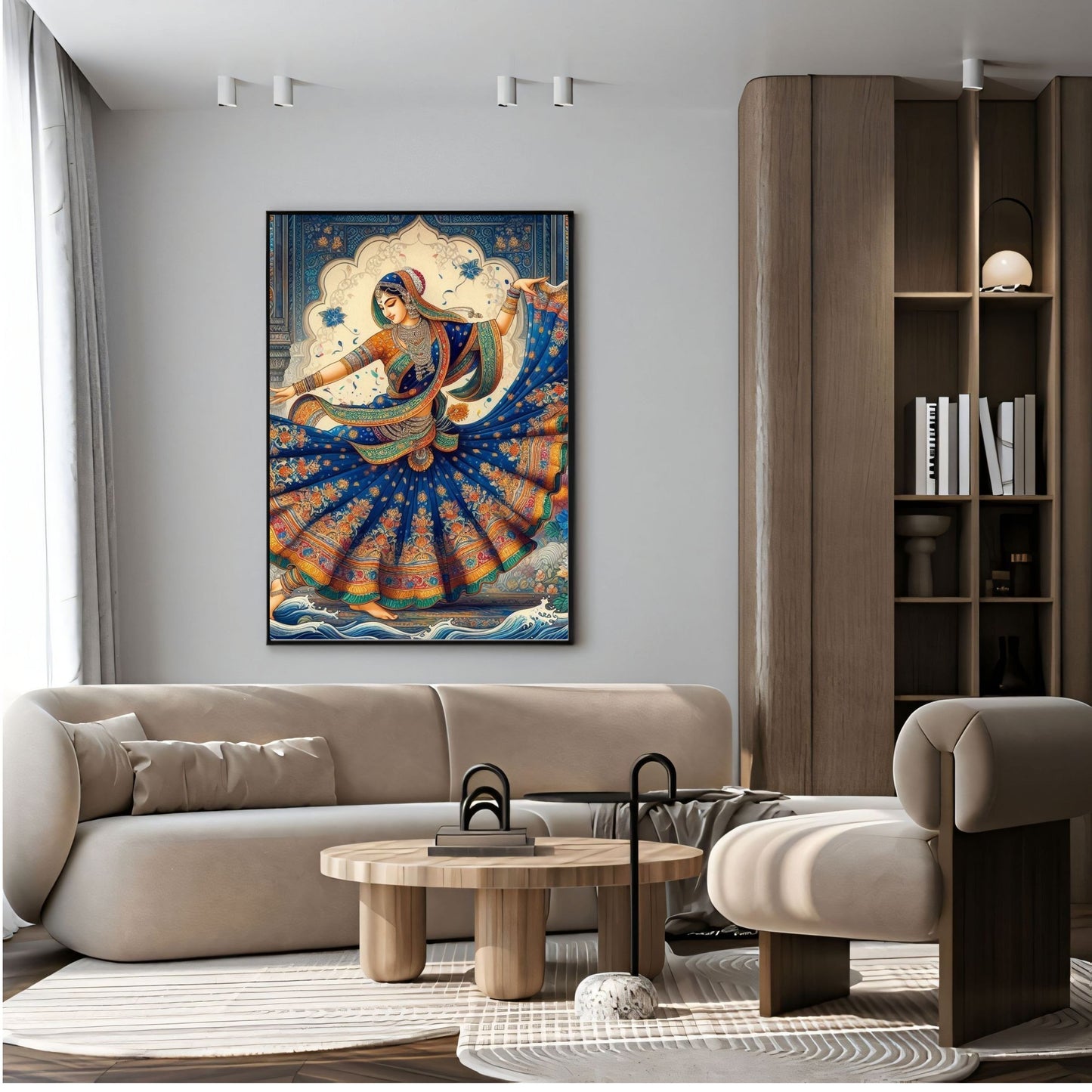 Elegant Canvas Wall Art for Living Room, Bedroom, Office - Modern Abstract Paintings - Framed Decorative Art