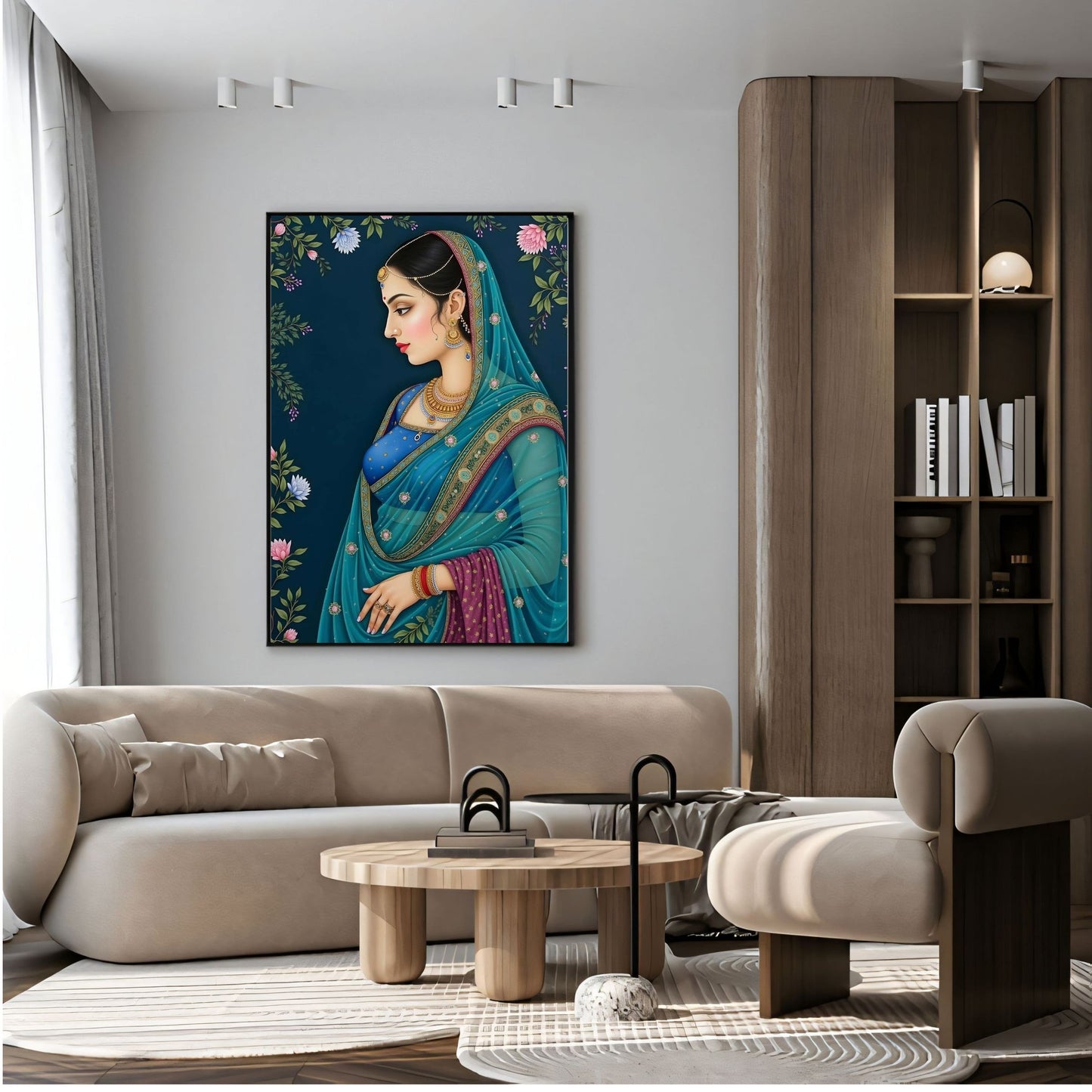 Elegant Canvas Wall Art for Living Room, Bedroom, Office - Modern Abstract Paintings - Framed Decorative Art