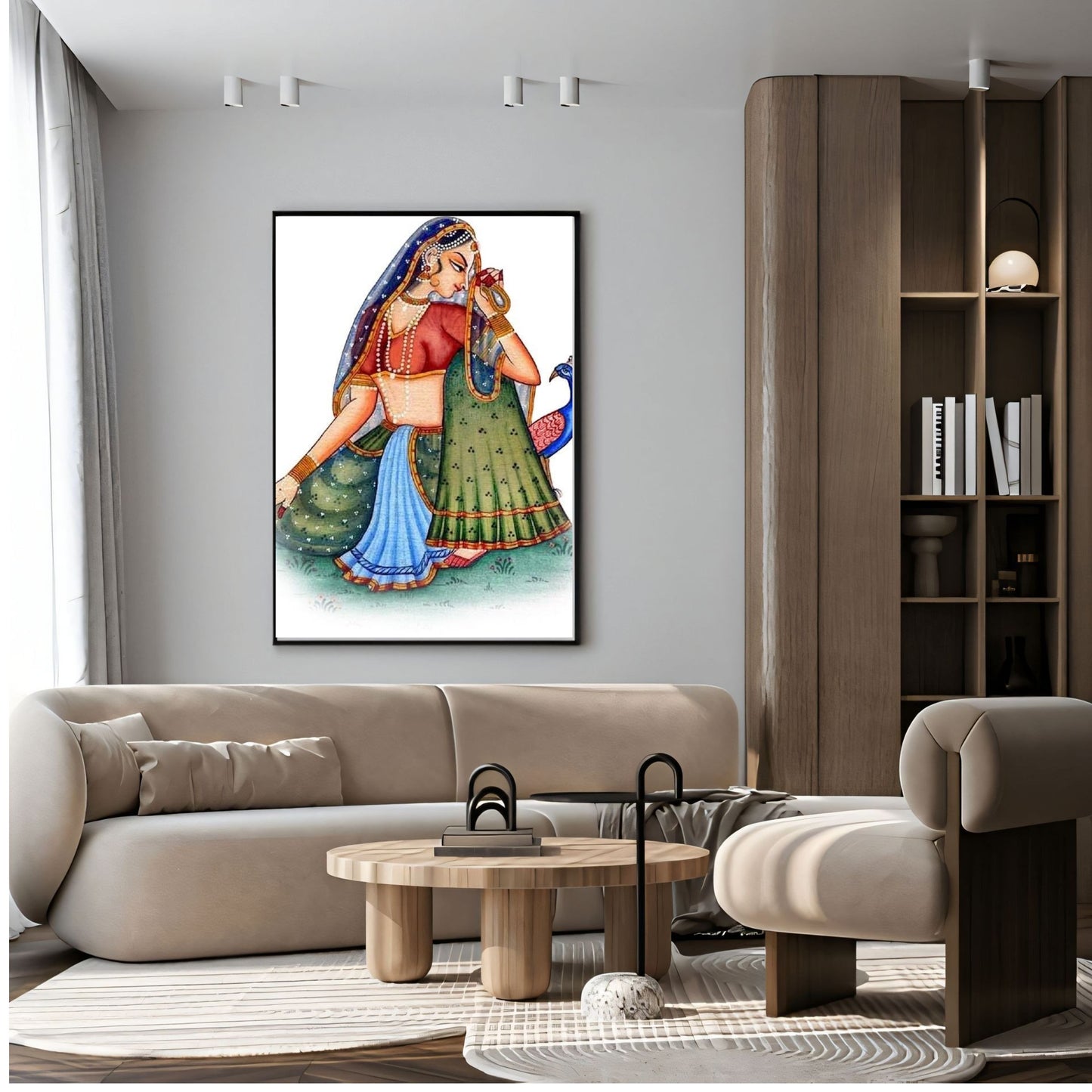 Elegant Canvas Wall Art for Living Room, Bedroom, Office - Modern Abstract Paintings - Framed Decorative Art