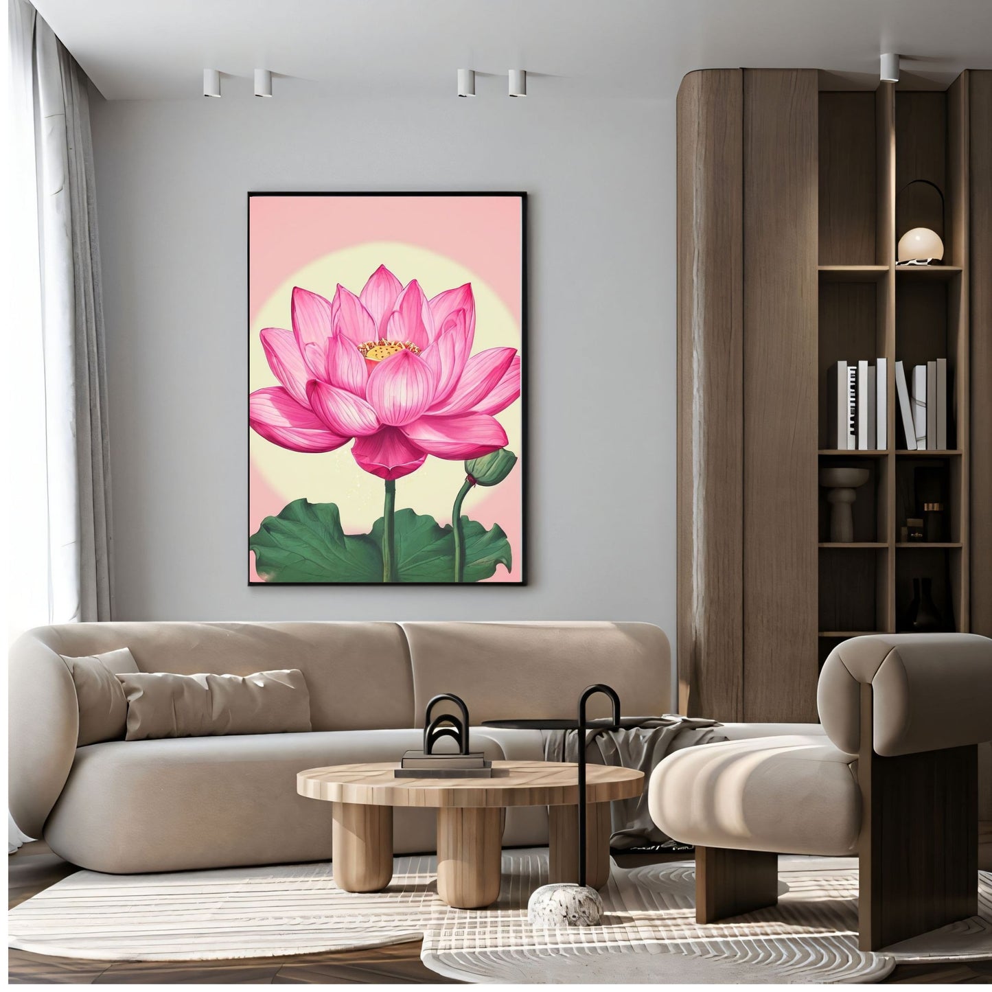 Elegant Canvas Wall Art for Living Room, Bedroom, Office - Modern Abstract Paintings - Framed Decorative Art