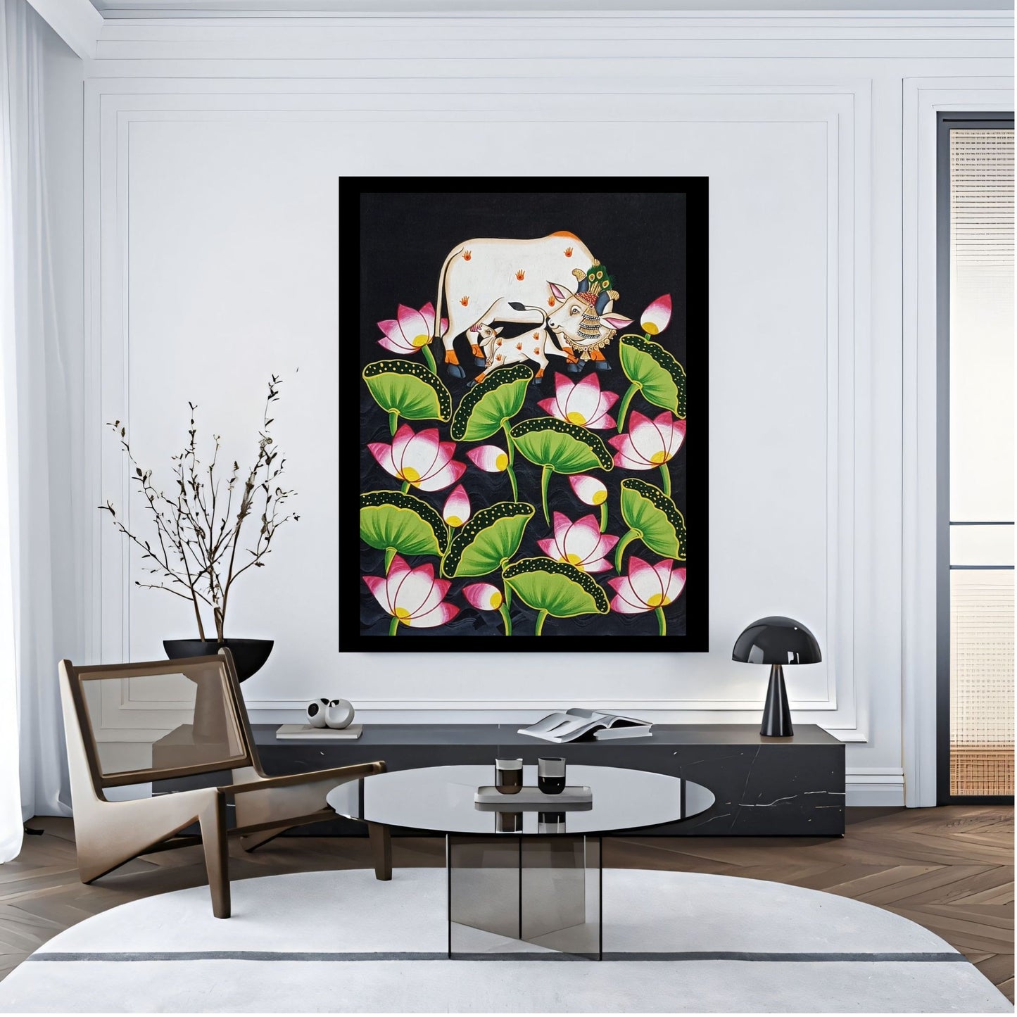 Elegant Canvas Wall Art for Living Room, Bedroom, Office - Modern Abstract Paintings - Framed Decorative Art