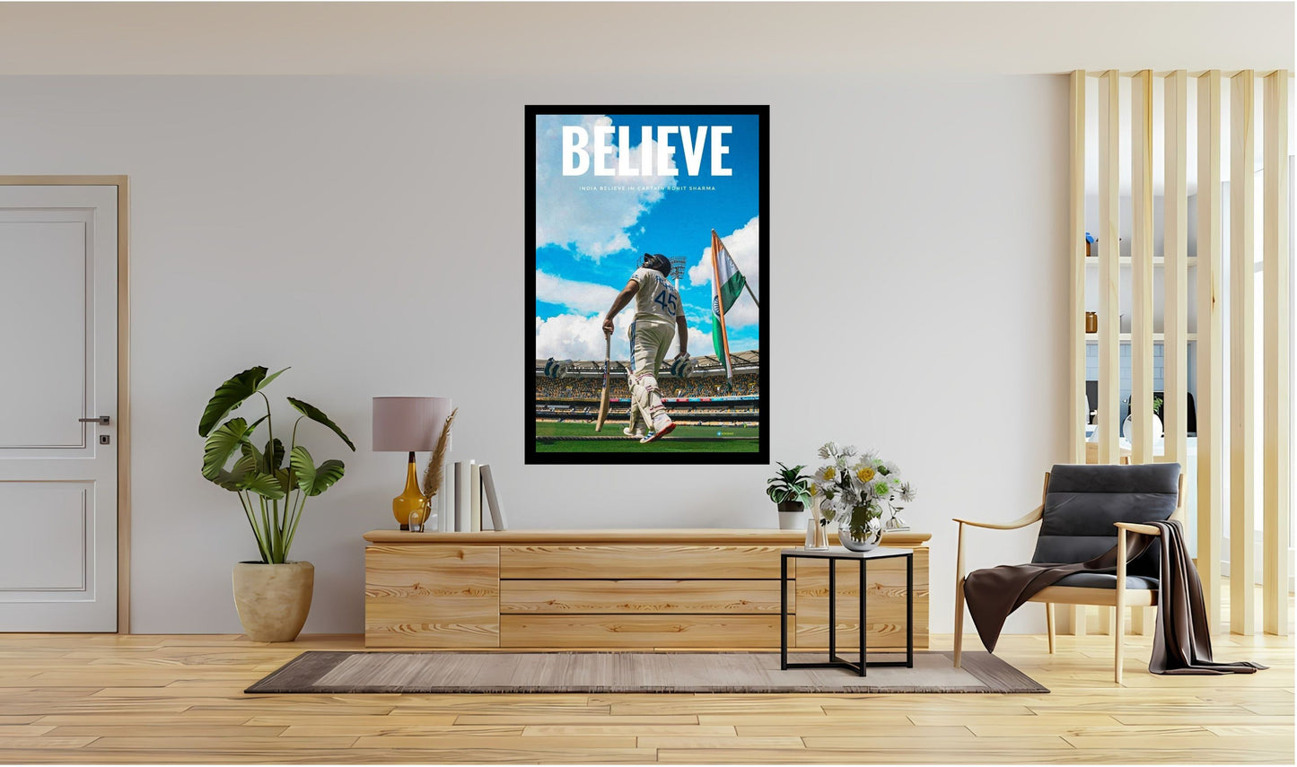 Rohit Sharma Wall Art Motivational Art