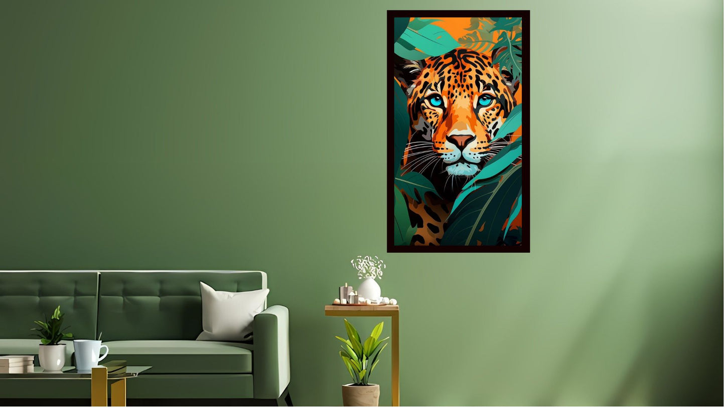 Indian Abstract Canvas Wall Art for Living Room, Bedroom, Office - Modern Abstract Paintings - Framed Decorative Art