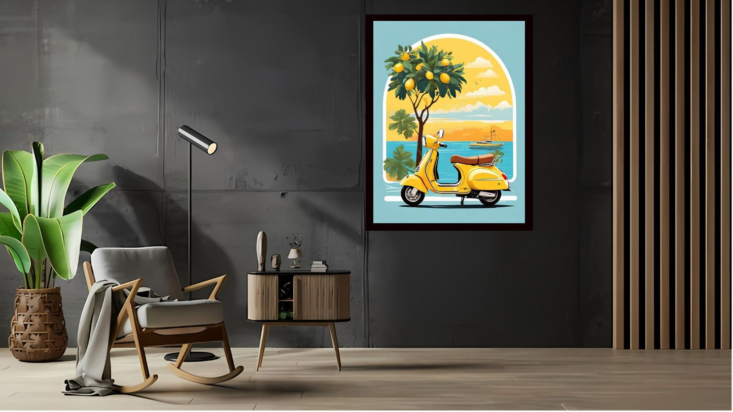 Indian Abstract Canvas Wall Art for Living Room, Bedroom, Office - Modern Abstract Paintings - Framed Decorative Art