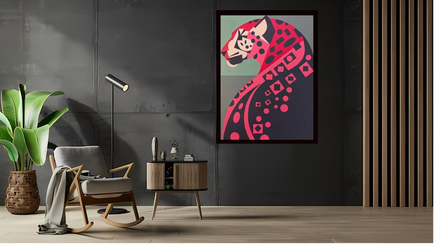 Indian Abstract Canvas Wall Art for Living Room, Bedroom, Office - Modern Abstract Paintings - Framed Decorative Art