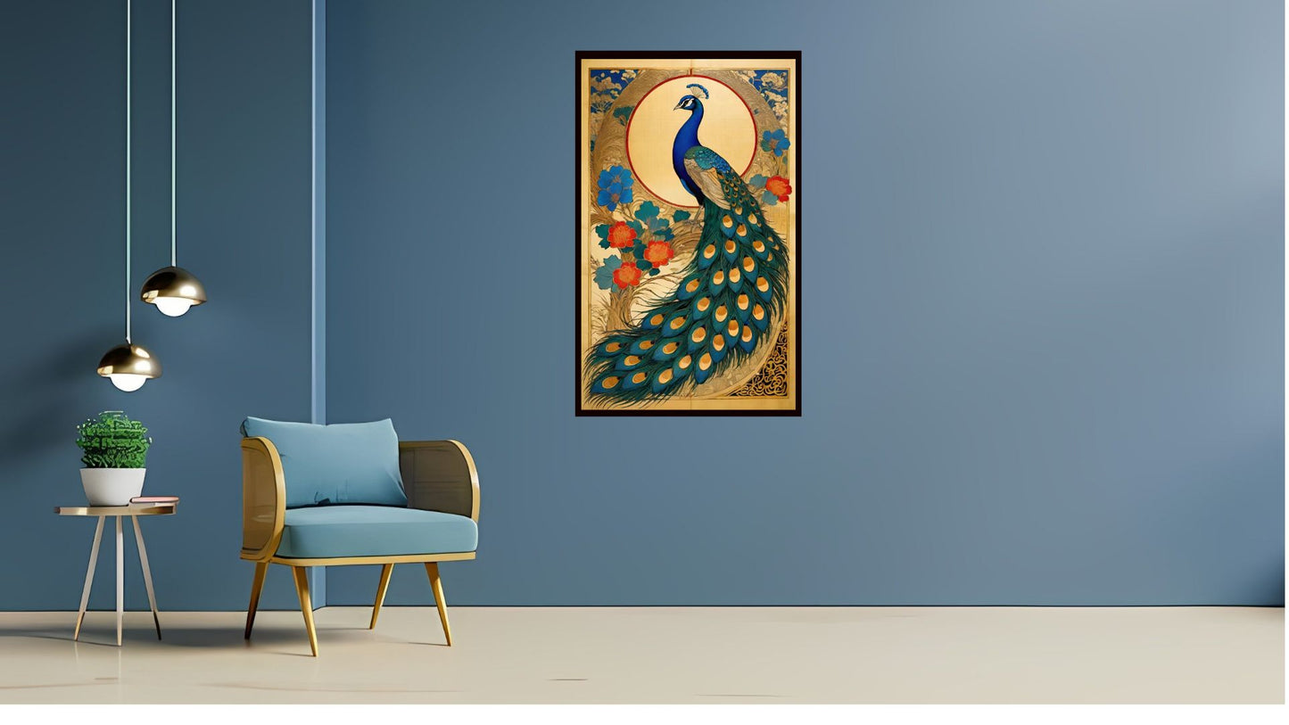 Indian Abstract Canvas Wall Art for Living Room, Bedroom, Office - Modern Abstract Paintings - Framed Decorative Art