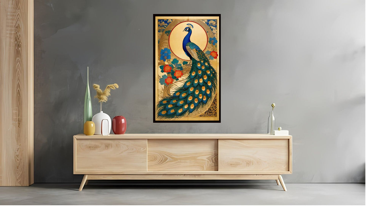 Indian Abstract Canvas Wall Art for Living Room, Bedroom, Office - Modern Abstract Paintings - Framed Decorative Art