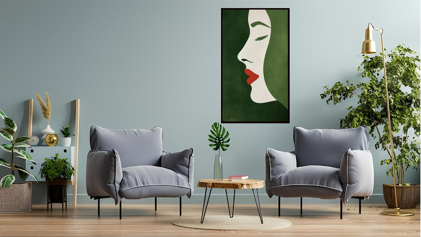 Indian Abstract Canvas Wall Art for Living Room, Bedroom, Office - Modern Abstract Paintings - Framed Decorative Art