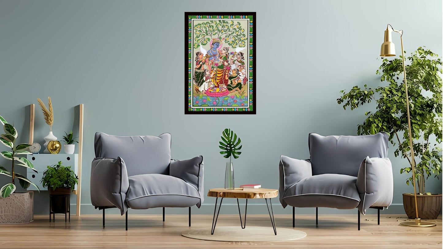 Gautam Buddha wall art Buddha enlightenment posters Indian Abstract Canvas Wall Art for Living Room, Bedroom, Office - Modern Abstract Paintings - Framed Decorative Art