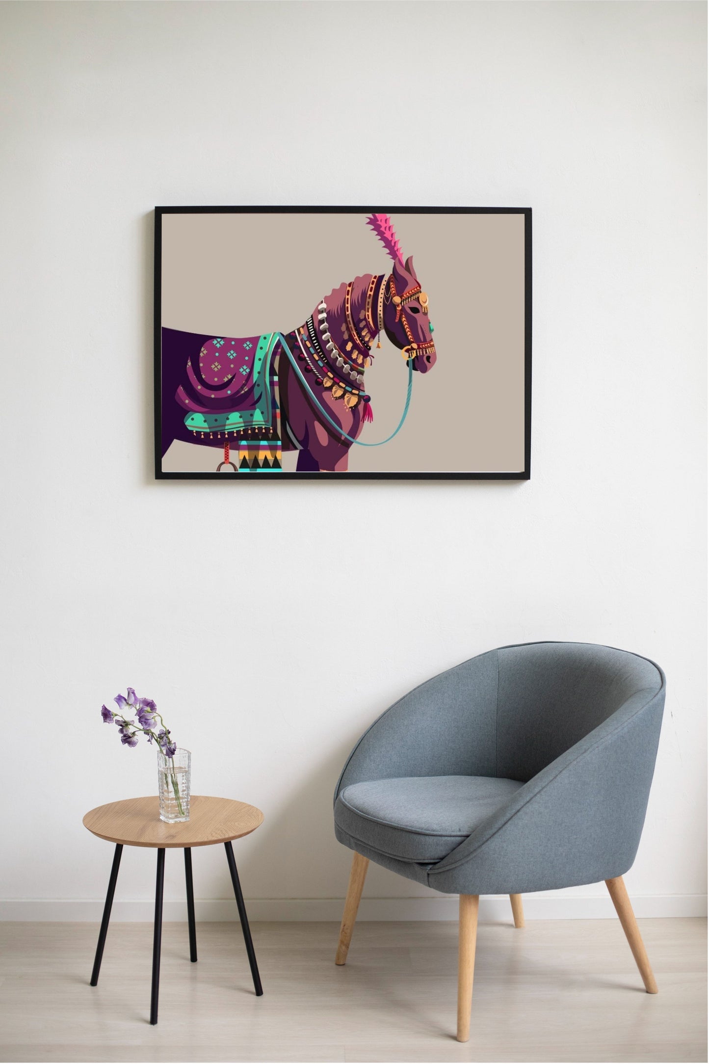 Elegant Canvas Wall Art for Living Room, Bedroom, Office - Modern Abstract Paintings - Framed Decorative Art