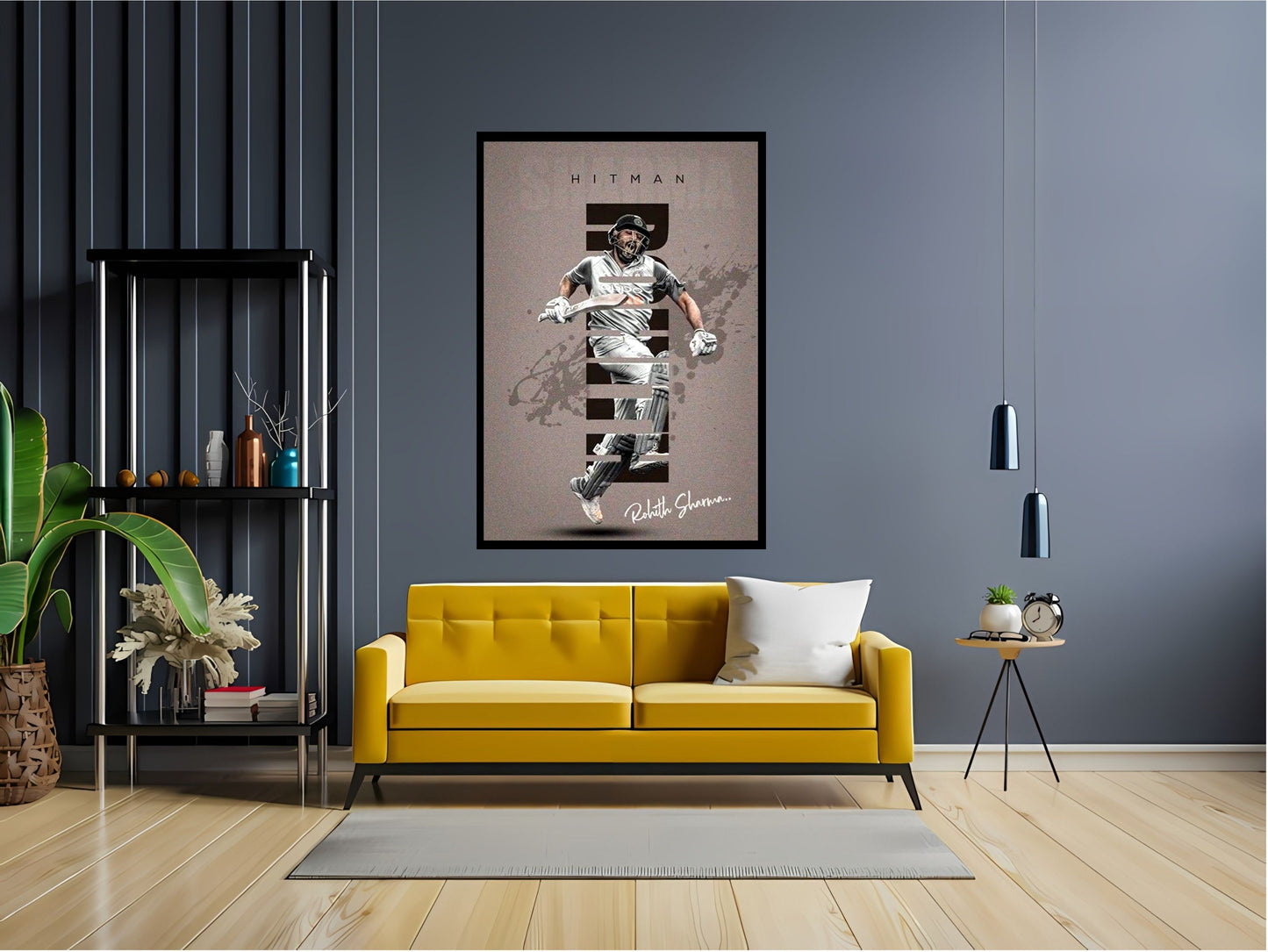 Rohit Sharma Wall Art Motivational Art