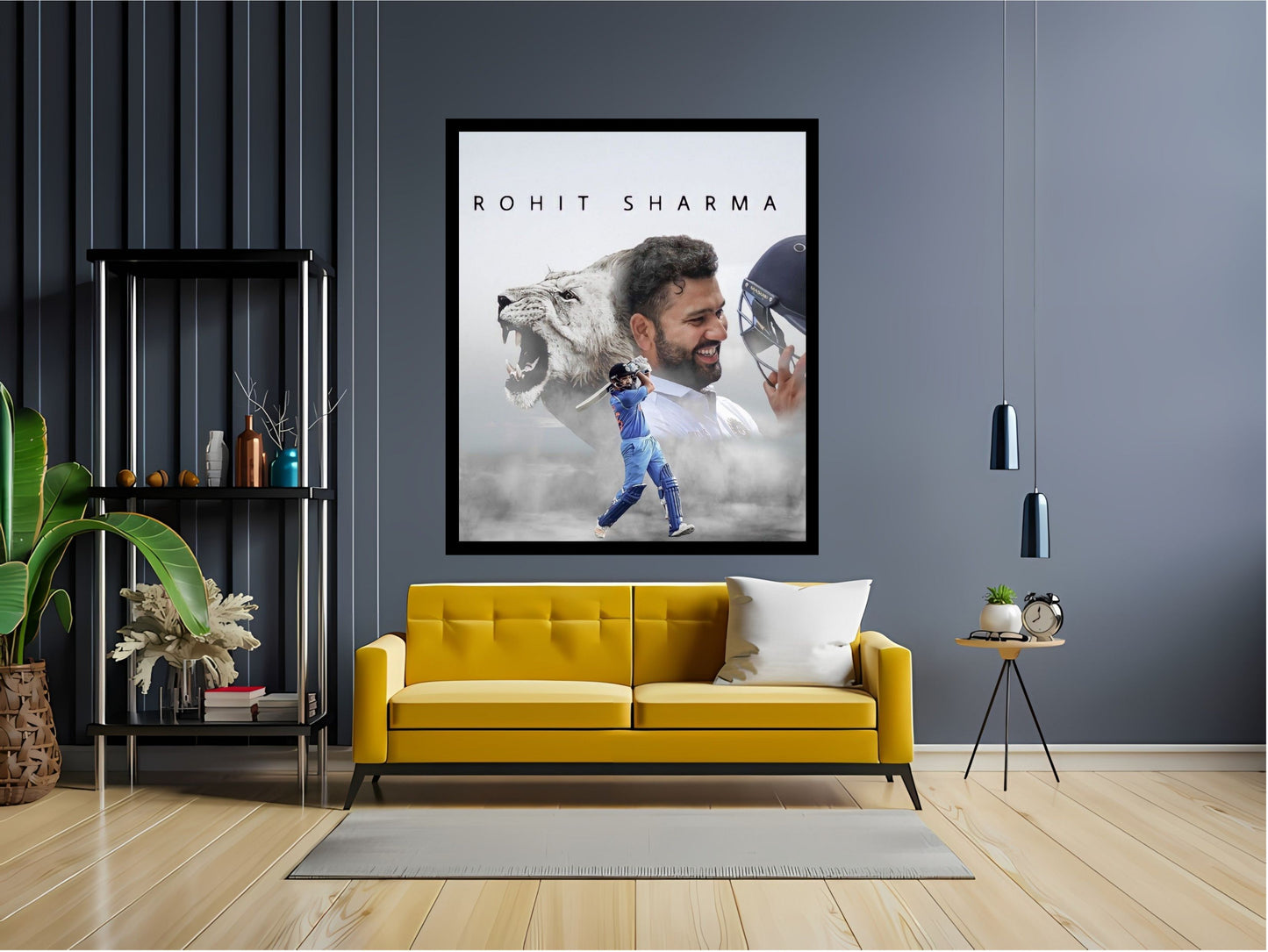 Rohit Sharma Wall Art Motivational Art