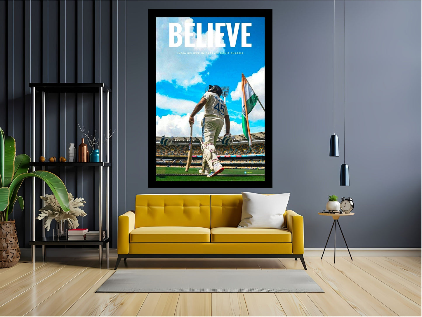 Rohit Sharma Wall Art Motivational Art