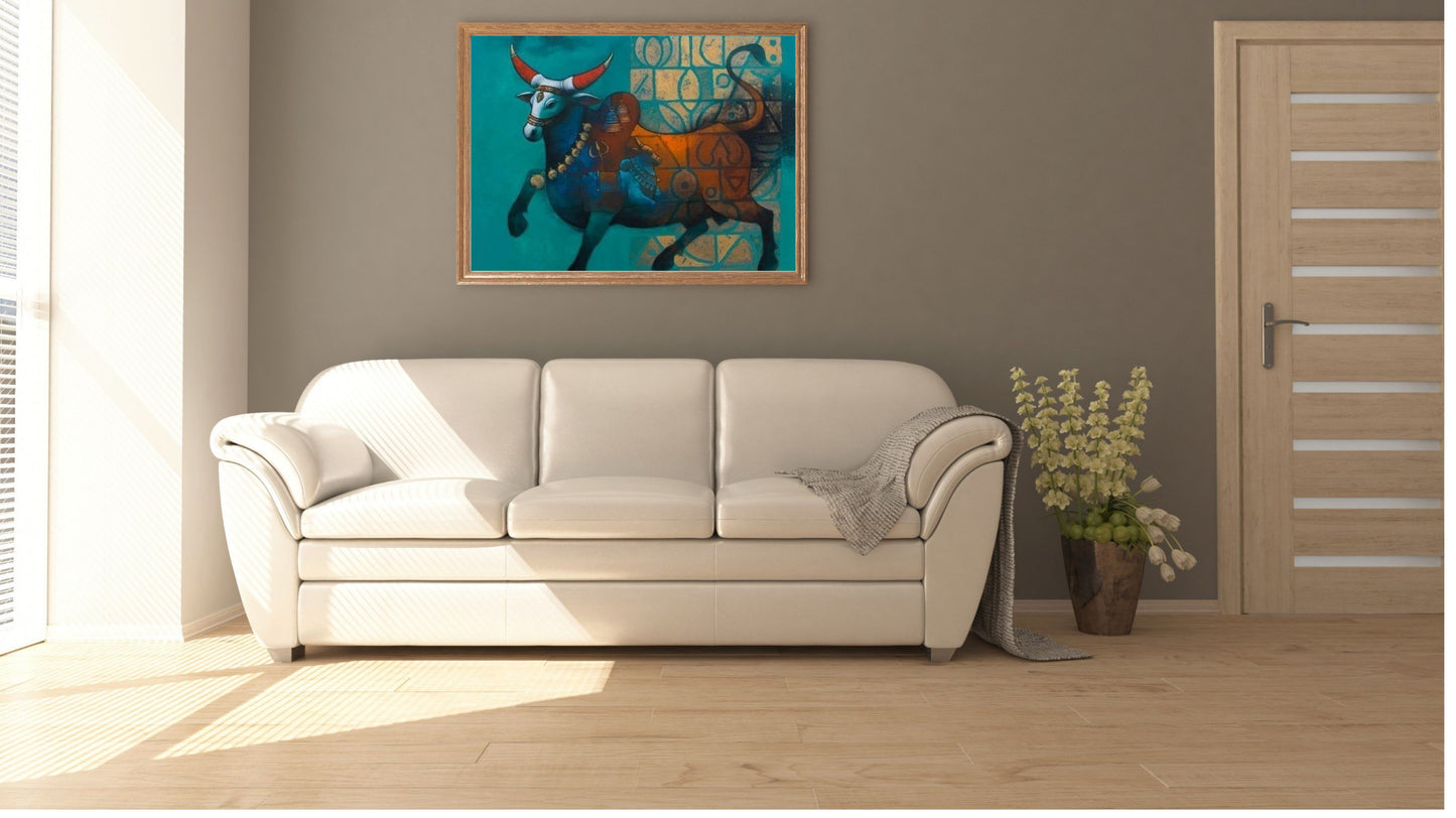 Elegant Canvas Wall Art for Living Room, Bedroom, Office - Modern Abstract Paintings - Framed Decorative Art