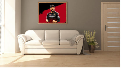 Virat Kohli Photo Frame, Poster Canvas  – Premium Cricket Memorabilia