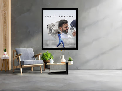 Rohit Sharma Wall Art Motivational Art