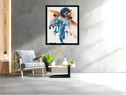 Virat Kohli Photo Frame, Poster Canvas  – Premium Cricket Memorabilia