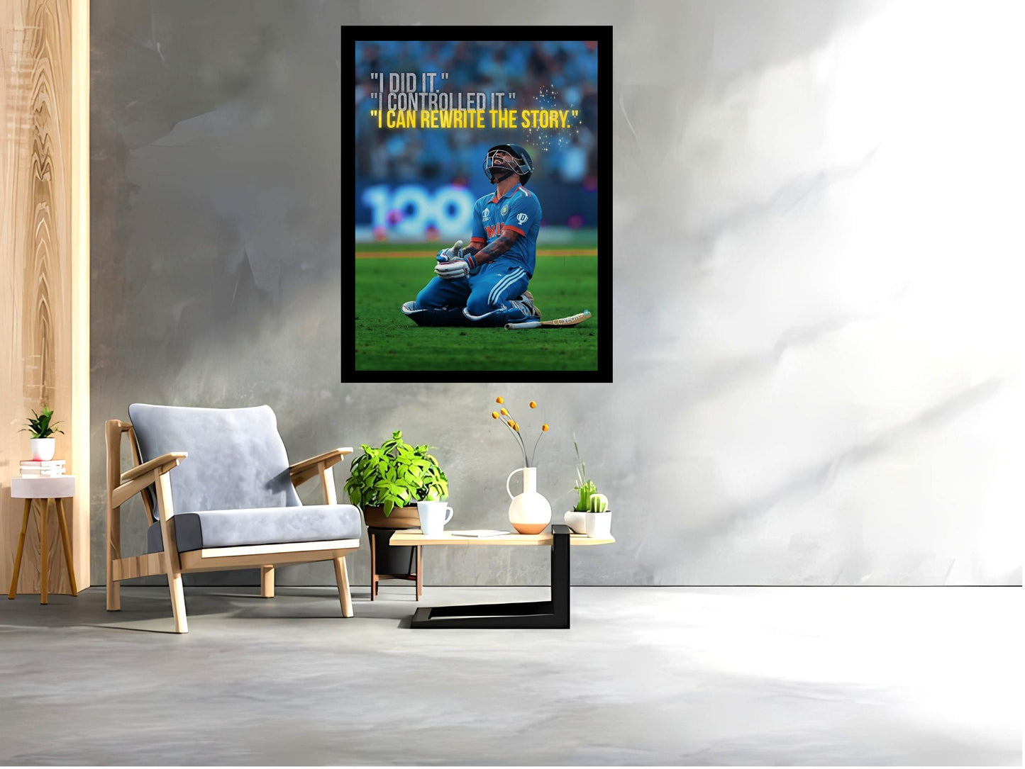 Virat Kohli Photo Frame, Poster Canvas  – Premium Cricket Memorabilia