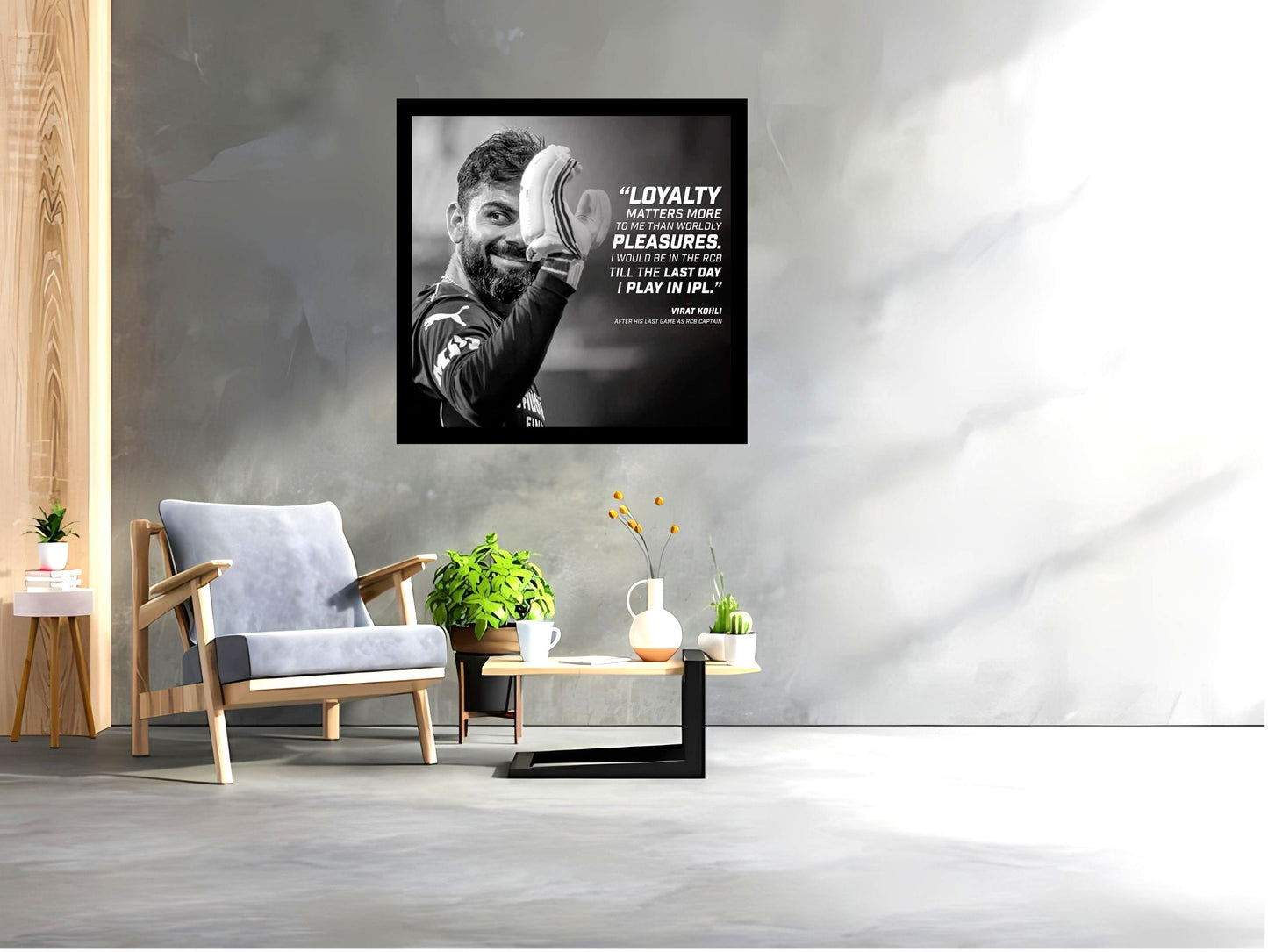 Virat Kohli Photo Frame, Poster Canvas  – Premium Cricket Memorabilia