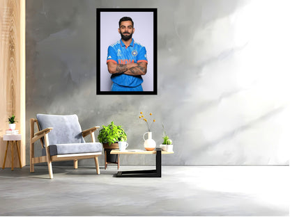 Virat Kohli Photo Frame, Poster Canvas  – Premium Cricket Memorabilia