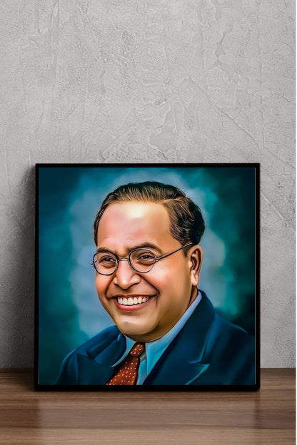 Dr. Babasaheb Ambedkar Photo Frame Wall Art with Frame