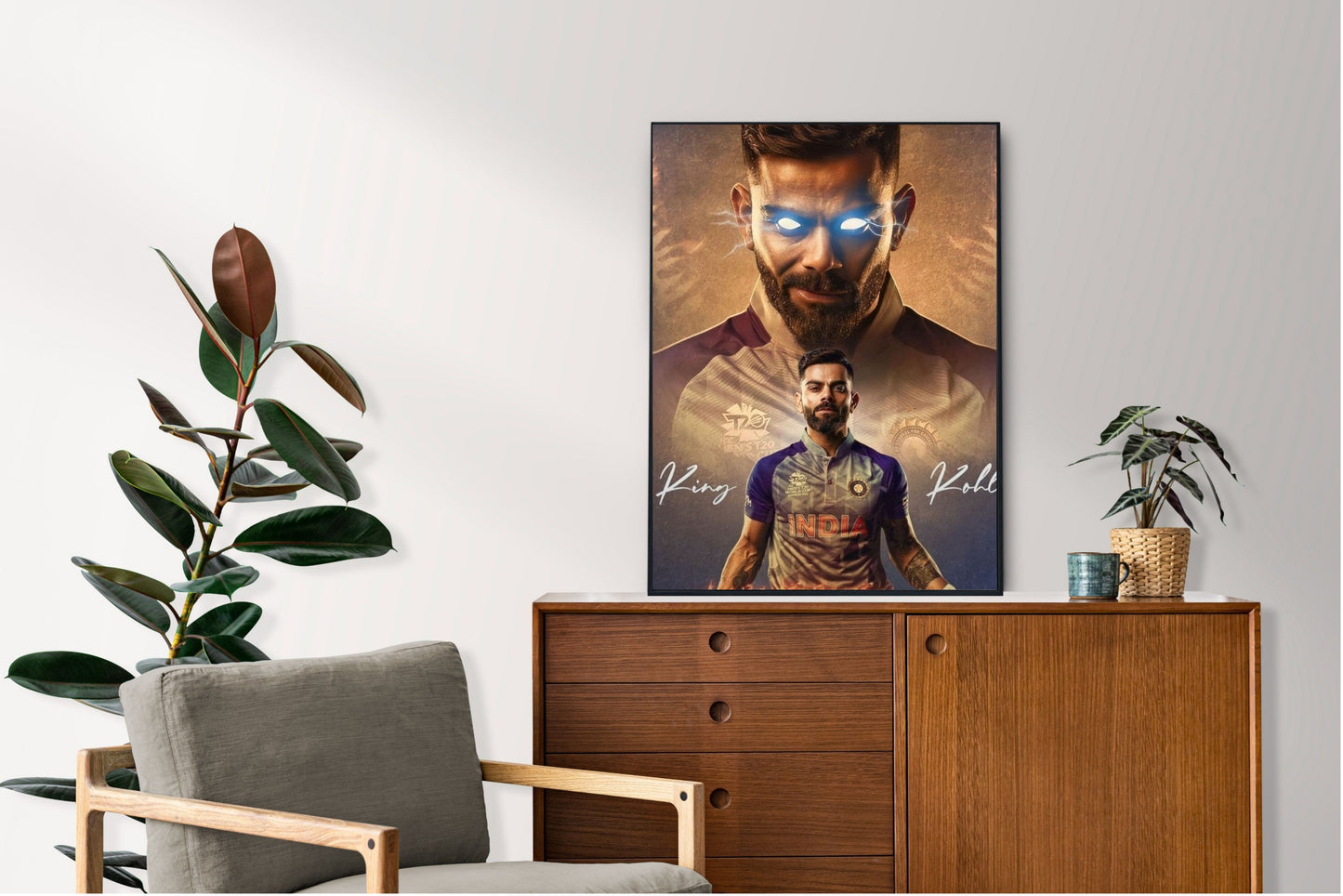 Virat Kohli Photo Frame, Poster Canvas  – Premium Cricket Memorabilia