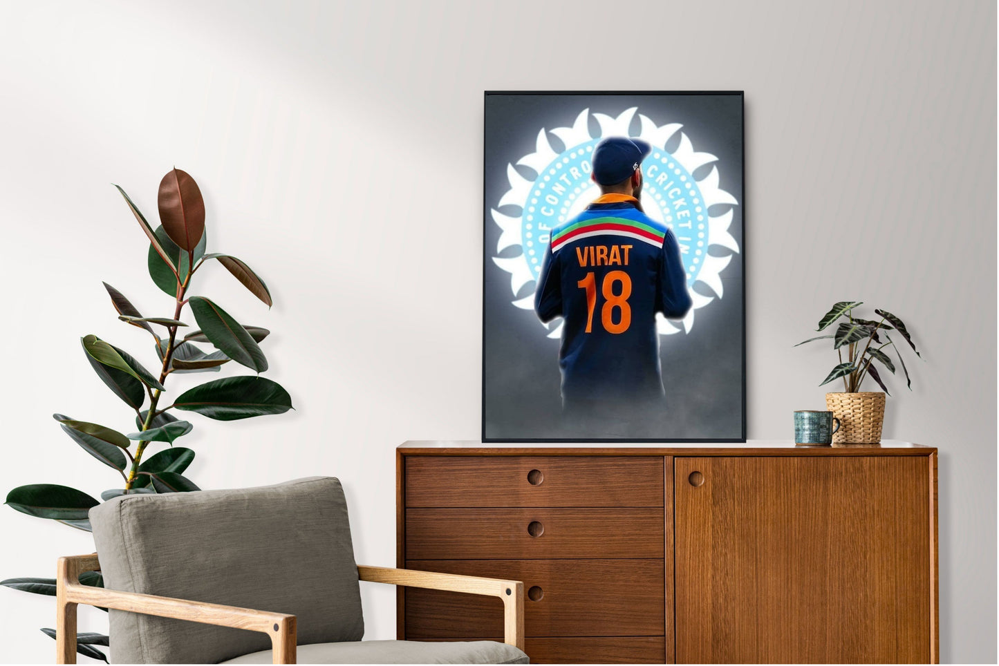Virat Kohli Photo Frame, Poster Canvas  – Premium Cricket Memorabilia