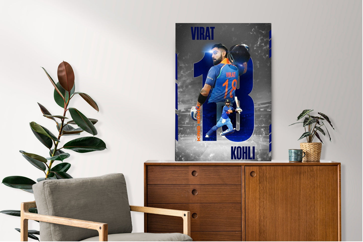 Virat Kohli Photo Frame, Poster Canvas  – Premium Cricket Memorabilia