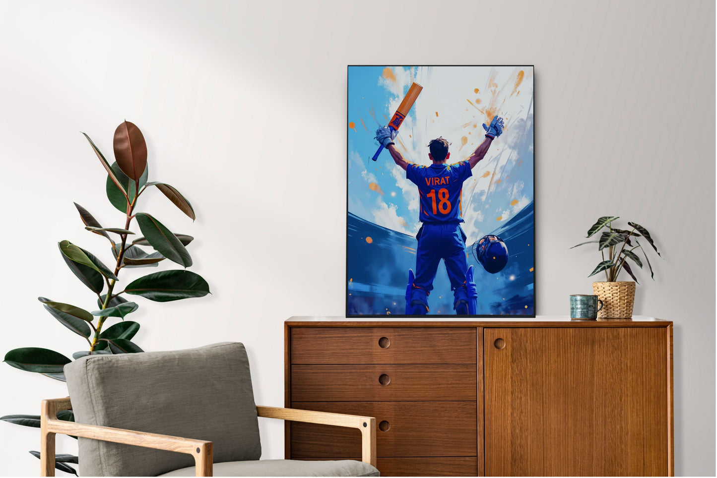 Virat Kohli Photo Frame, Poster Canvas  – Premium Cricket Memorabilia