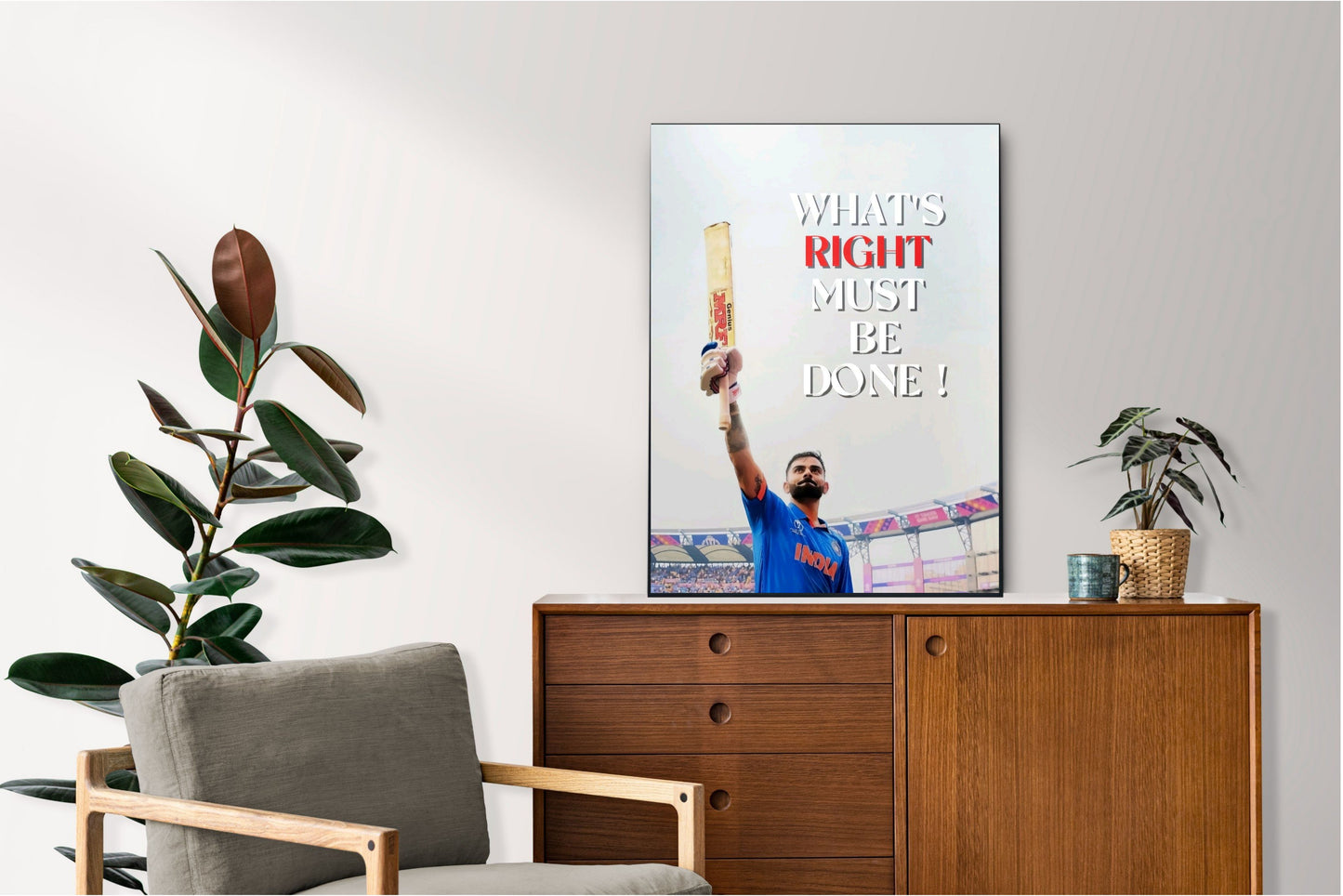 Virat Kohli Photo Frame, Poster Canvas  – Premium Cricket Memorabilia
