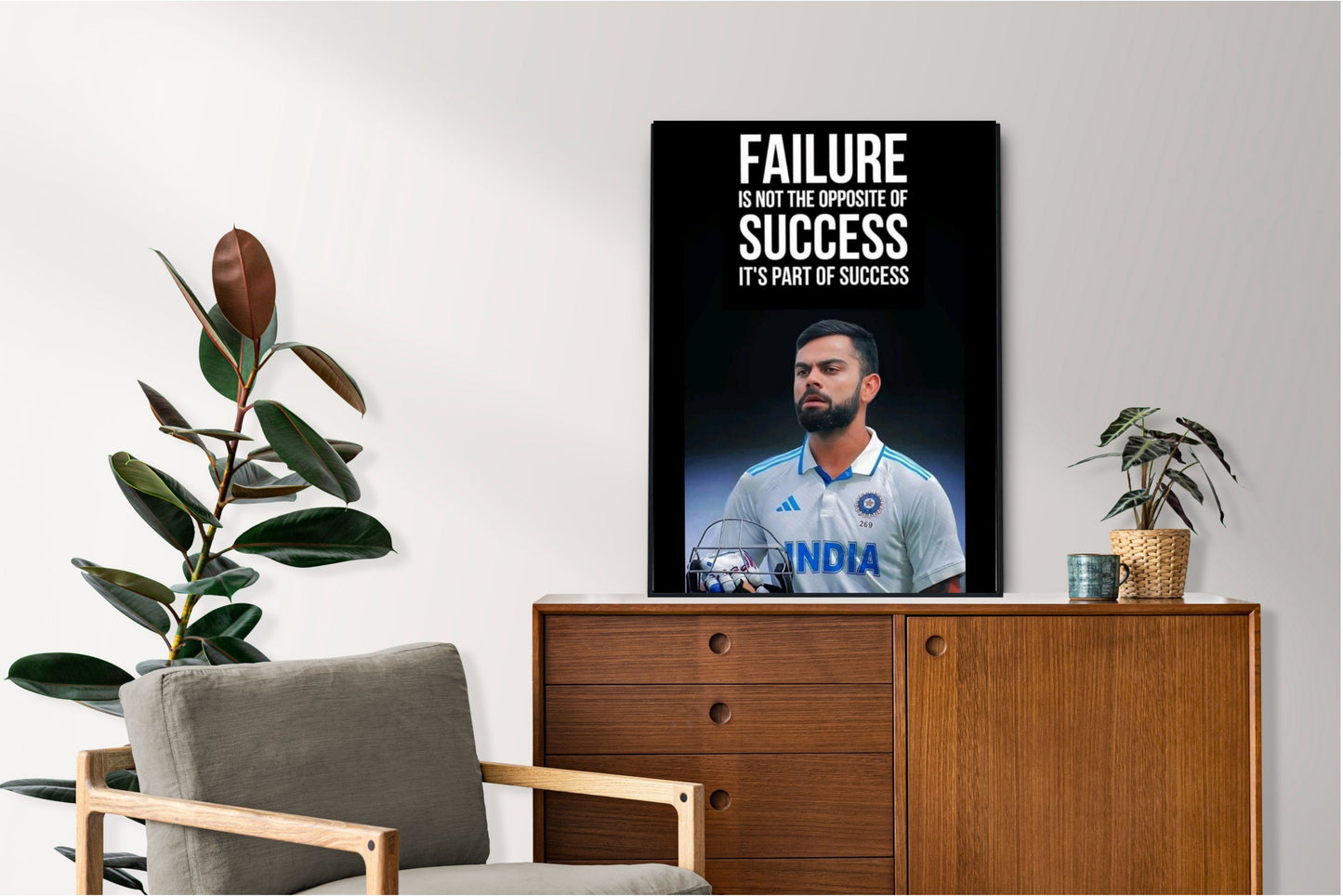Virat Kohli Photo Frame, Poster Canvas  – Premium Cricket Memorabilia