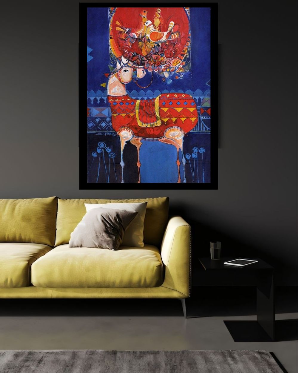 Elegant Canvas Wall Art for Living Room, Bedroom, Office - Modern Abstract Paintings - Framed Decorative Art