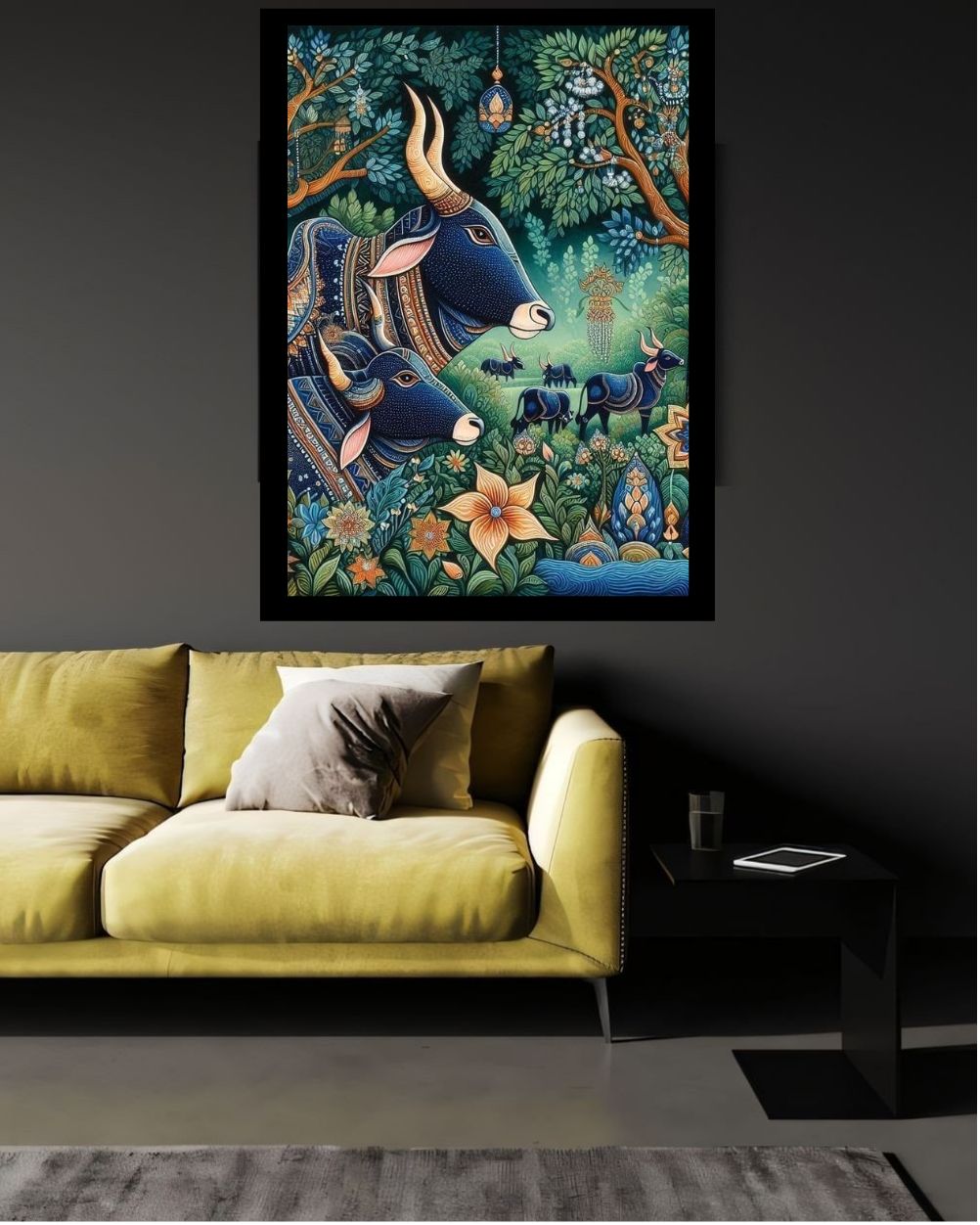 Elegant Canvas Wall Art for Living Room, Bedroom, Office - Modern Abstract Paintings - Framed Decorative Art