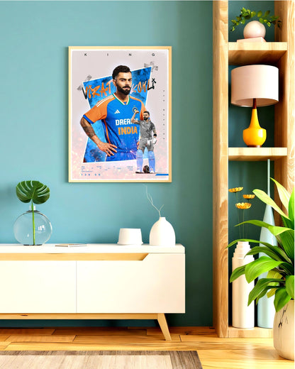 Virat Kohli Photo Frame, Poster Canvas  – Premium Cricket Memorabilia