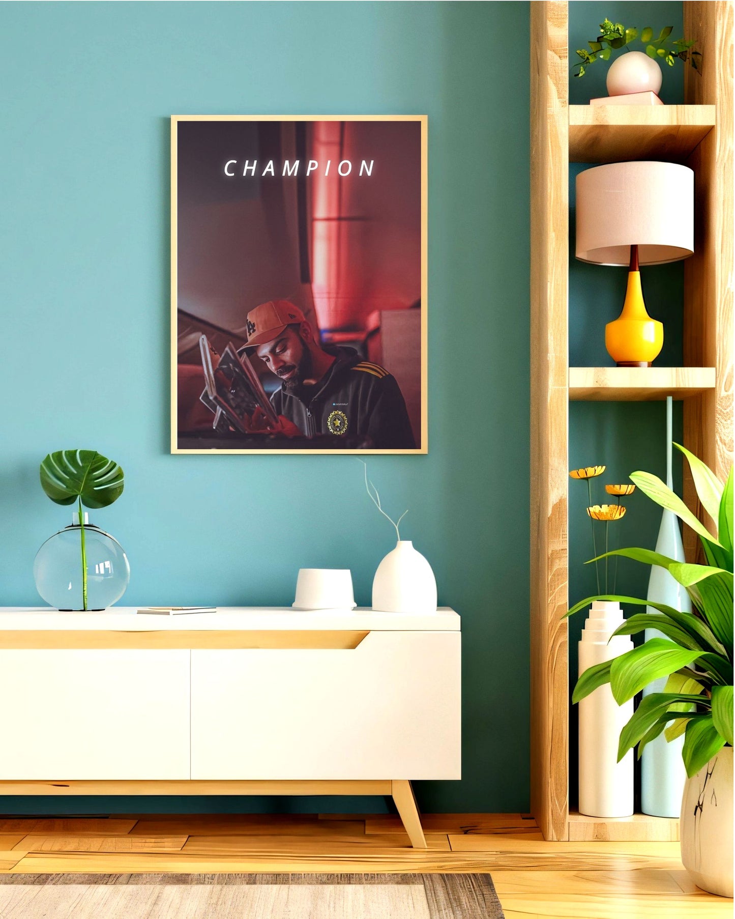 Virat Kohli Photo Frame, Poster Canvas  – Premium Cricket Memorabilia